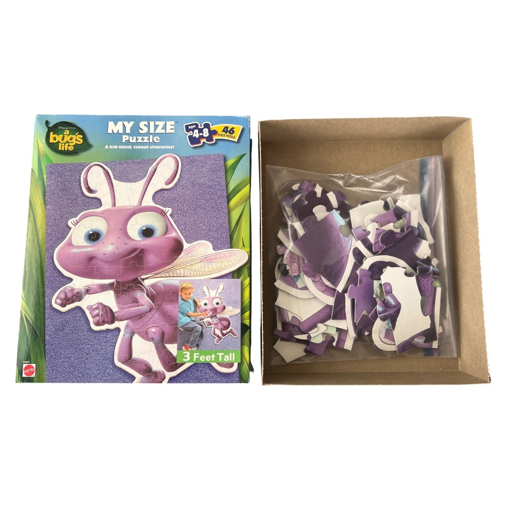 A Bug's Life Princess Dot My Size Floor Puzzle 46 Piece Mattel Disney Pixar 1998